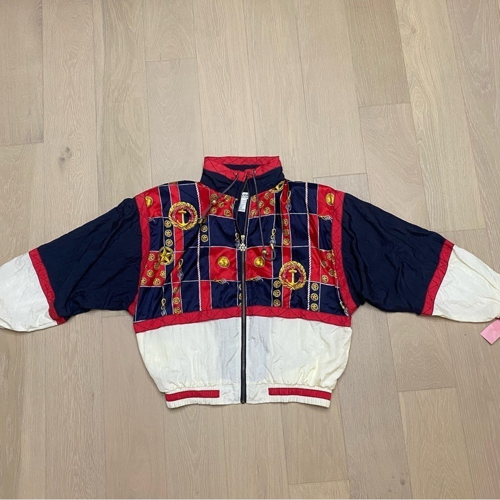 Lavon Vintage Windbreaker Nylon with tags 80s size Medium - Picture 2 of 10